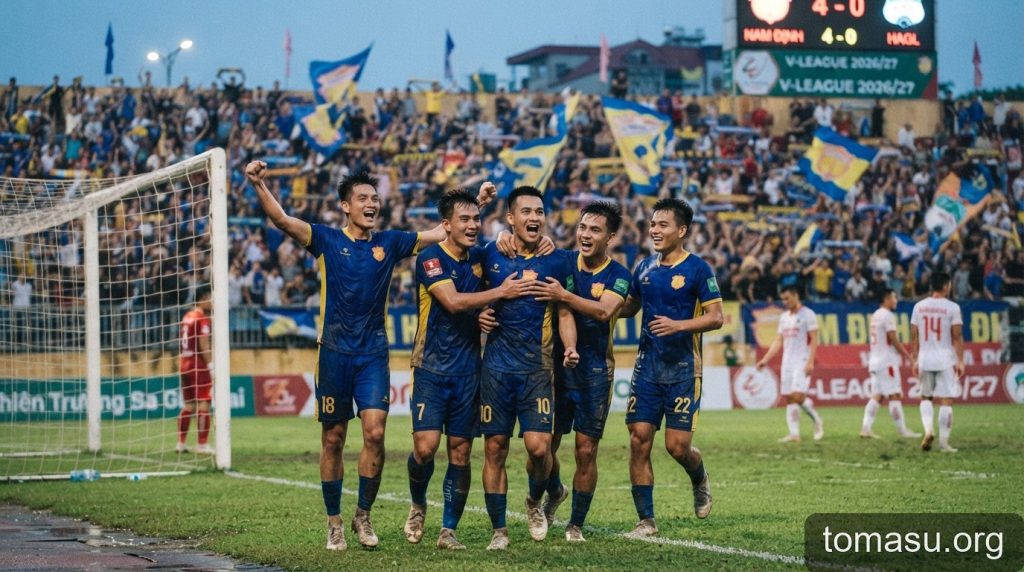 V-League 2026/27: Nam Định thị uy sức mạnh, các ứng viên vô địch đồng loạt thắng trận ra quân